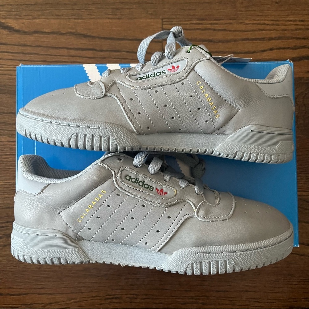 Authentic Adidas Yeezy Powerphase Calabasas Grey Men Sz 4 Women Sz 5 New